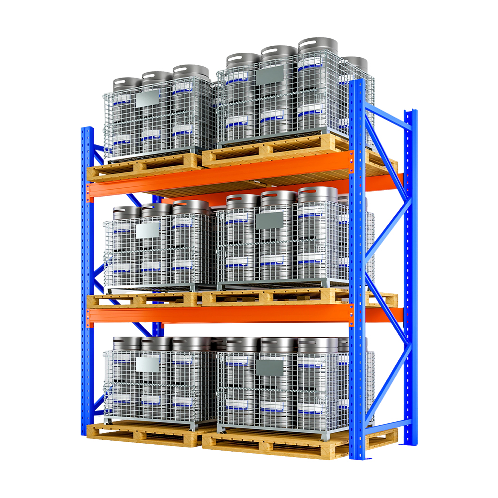 Heavy-Duty Pallet Racking System for Warehouse Stacking